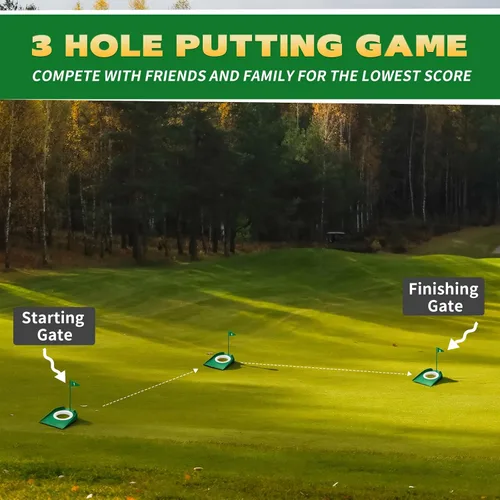 Miniatura 3 de Sotiff Práctica de práctica de golf con agujero de copa, accesorios de golf, putters de entrenamiento con bandera de plástico para adultos, oficina