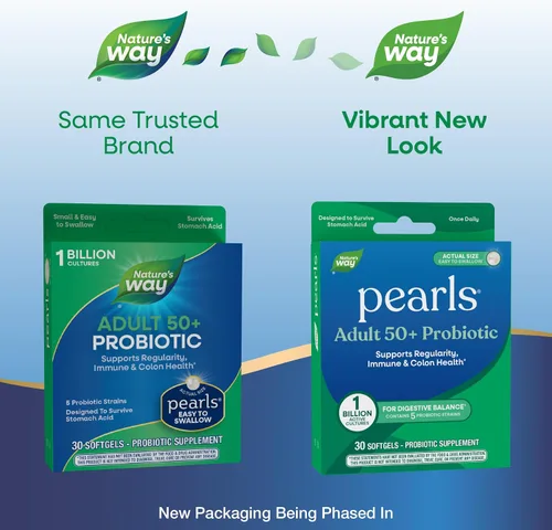 Miniatura 2 de Nature's Way Pearls - Probióticos para adultos mayores de 50 años, probióticos para la salud digestiva* Apoya la regularidad, la salud inmunológica
