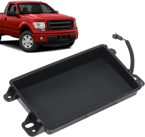 Miniatura 2 de CROSSDESIGN Kit de carga de teléfono inalámbrico compatible con camiones Ford F150 (consola completa) 2009-2014/todos los teléfonos compatibles