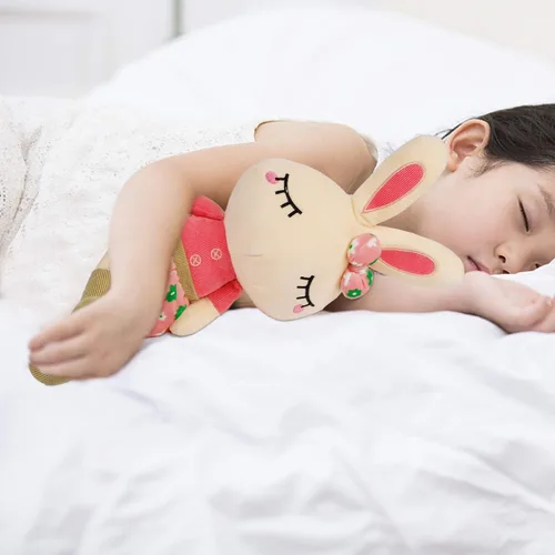 Miniatura 7 de Juego de 2 peluches de conejo de Pascua para niños, 18.3 pulgadas, juguetes de conejo grande, bonitos regalos de cumpleaños para niños y niñas, rosa