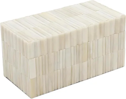 Miniatura 9 de Handicrafts Home Caja de almacenamiento decorativa con tapa – 10 x 4.5 x 2.5 pulgadas Organizador de decoración moderna para el hogar, caja