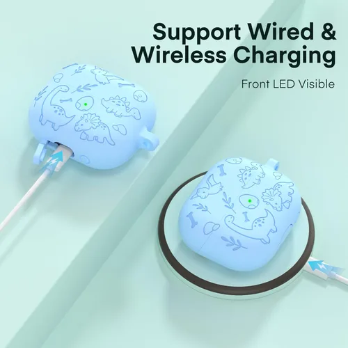 Miniatura 5 de Maxjoy Funda compatible con Samsung Galaxy Buds 3 Pro / Galaxy Buds 3 (2024), funda protectora de silicona grabada para Galaxy Bud 3 para mujeres