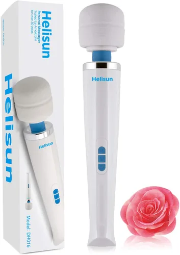 Masajeador personal inalámbrico de mano, 8 potentes velocidades y 20 patrones, masajeadores de mano para dolores musculares, herramienta de masaje