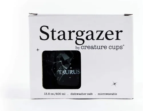 Miniatura 6 de Creature Cups - Taza de cerámica Tauro - Taza de café de astrología de 13.5 onzas con rasgos del horóscopo