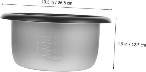 Miniatura 8 de Olla de repuesto para olla de arroz, olla interior resistente, revestimiento antiadherente, gran capacidad, adecuada para cocinas de cuco