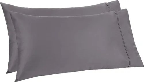 Miniatura 11 de Amazon Aware Juego de fundas de almohada 100% algodón orgánico de 300 hilos, color rubor, estándar, paquete de 2, 32 x 20 pulgadas