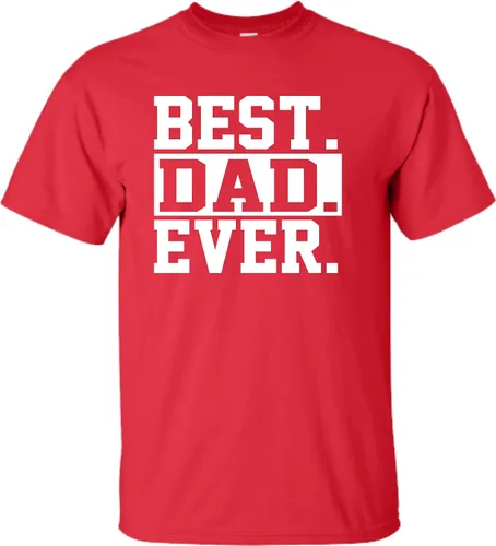 Miniatura 14 de Go All Out Camiseta de adulto para el día del padre con texto en inglés Best Dad Ever #1 Dad World's Greatest Dad