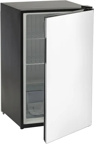 Bull Outdoor Products Refrigerador contemporáneo – 4.5 pies cúbicos Refrigerador compacto de acero inoxidable para exteriores con puerta reversible