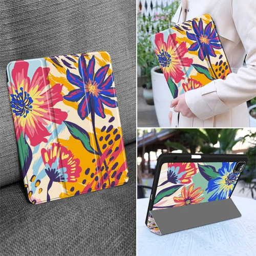 Miniatura 7 de MEEgoodo para iPad Pro M2 12.9 Funda 6ª/5ª/4ª/3ª Generación 2022 2021 2020 2018 con Soporte para Lápiz, Funda para Tablet con Parte Trasera de TPU