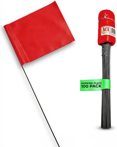 Miniatura 14 de Banderas blancas para marcar el patio, banderas invisibles de 4 x 5 x 15 pulgadas para perros, paquete de 100 unidades, marcador de entrenamiento