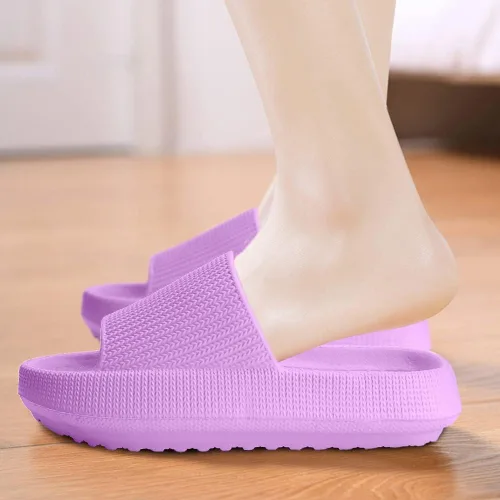 Miniatura 6 de Sandalias de nube para niños, niñas, niños, pantuflas de ducha y baño, cómodas pantuflas antideslizantes de suela gruesa para verano, zapatos
