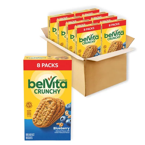 Miniatura 26 de belVita Galletas de desayuno con canela y azúcar morena, 12 paquetes (4 galletas por paquete)