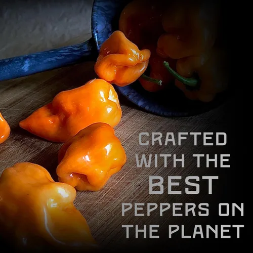 Miniatura 6 de Melinda's Salsa picante habanero de ajo - Salsa picante hecha con pimientos habaneros, ajo, zanahorias y cebolla - Keto, vegano, salsa picante sin