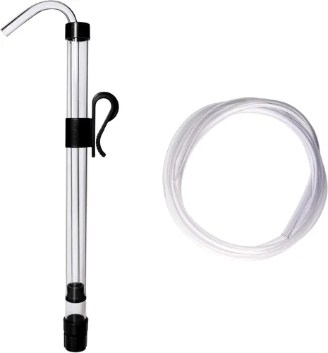 FastRack Mini, abrazadera de sifón automático y manguera de 6 pies, 3/8 ", transparente
