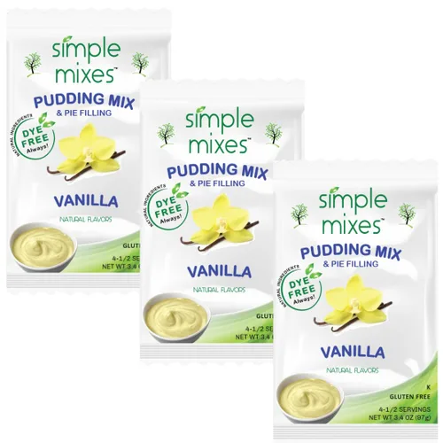 Miniatura 9 de Simple Mixes Mezcla Natural de Pudín Instantáneo y Relleno de Pastel, Aperitivo Saludable, Chocolate, Sin Gluten y Sin Colorantes, Sin Grasa ni