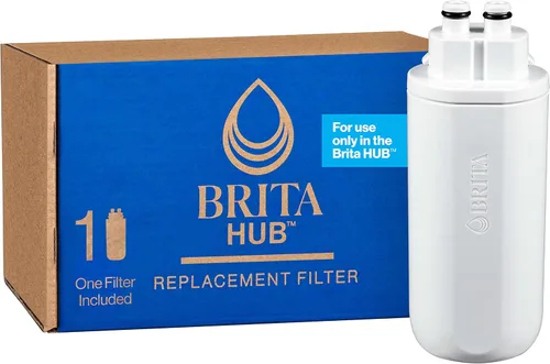 Brita Filtro de agua de repuesto, sin BPA, reemplaza 900 botellas de agua de plástico, dura seis meses o 120 galones, incluye 1 filtro, esencial de