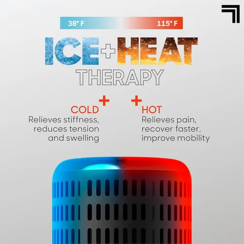 Miniatura 6 de Sharper Image® Powerboost Accesorio de Pistola de Masaje de Doble Temperatura Caliente + Fría - Calor y Frío Instantáneos, 6 Niveles de Temperatura