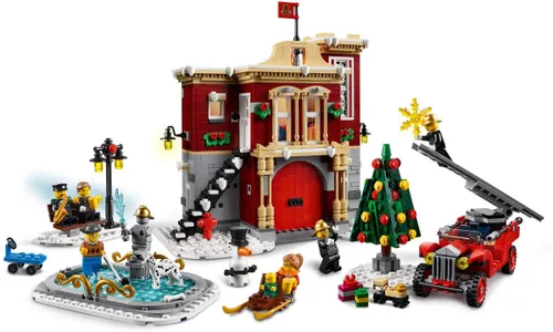 Miniatura 6 de LEGO Creator Expert Winter Village Fire Station 10263 Kit de construcción (1166 piezas)