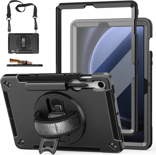 Miniatura 8 de Funda para Galaxy Tab S6 Lite de 10.4 pulgadas 2024/2022/2020: funda de TPU de grado militar a prueba de golpes con protector de pantalla - soporte