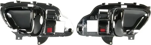 Miniatura 63 de TRQ Juego de 2 manijas de puerta interior trasera cromada y cachemira para Chevy GMC