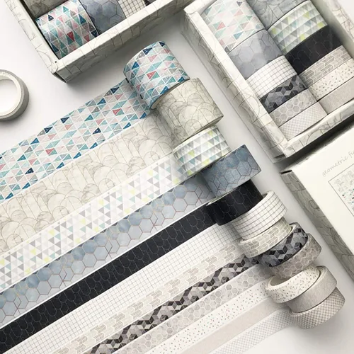 Miniatura 9 de Vilihkc Washi Tape - Juego de 12 rollos de cinta adhesiva decorativa Washi para manualidades, niños, álbumes de recortes, diario de viñas, envoltura