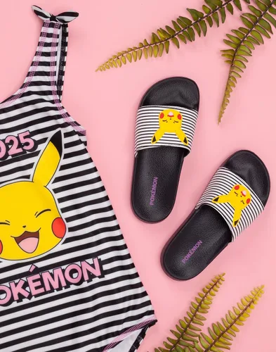 Miniatura 2 de Pokemon Sliders Pikachu Sandalias de playa para niñas y niños