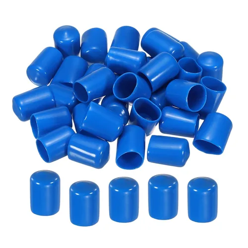 Miniatura 30 de MECCANIXITY 10 tapas de goma para extremos de goma, protector de rosca de vinilo de 1 pulgada, tapas redondas de PVC para tubos de perno