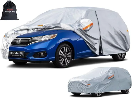 Miniatura 39 de Kayme - Cubierta completa impermeable de 6 capas para automóvil, apta para todo clima, protección para exteriores contra lluvia, rayos ultravioleta