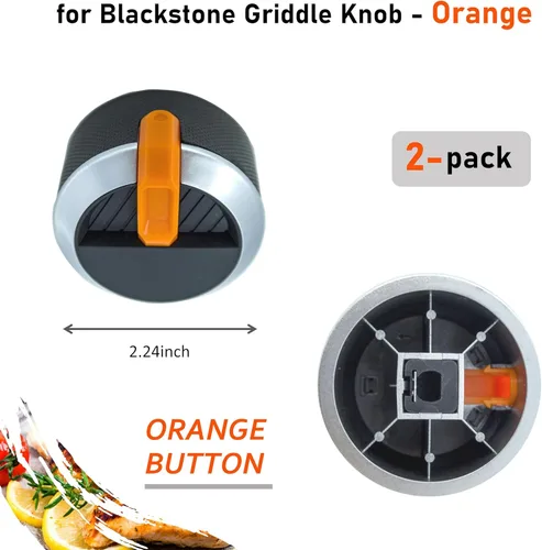 Miniatura 2 de Repuesto de perilla de gas naranja para parrilla Blackstone de 17 pulgadas, 22 pulgadas, 28 pulgadas, 36 pulgadas, para Blackstone Flat Top Grill