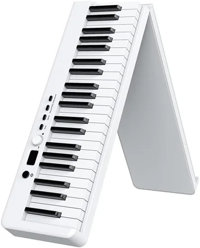 Miniatura 2 de iMeshbean - Piano digital plegable para principiantes, 88 teclas, tamaño completo, teclado semi pesado, piano eléctrico portátil con pedal, bolsa