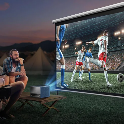Miniatura 16 de Hisense Mini proyector portátil láser RGB de triple color C1 4K UHD, hasta 300 pulgadas, sistema operativo Viddà, Dolby Vision HDR10, gama