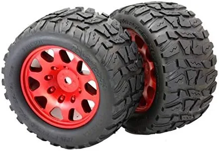 Miniatura 3 de Powerhobby Raptor XL Neumáticos con cinturón/Viper Wheels Verde (4) Compatible con: Traxxas X-Maxx 0.945 in HEX