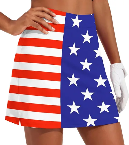 Miniatura 21 de Ekouaer Falda pantalón de golf de 16 pulgadas para mujer con bolsillos interiores de silicona, falda de tenis atlética de secado rápido