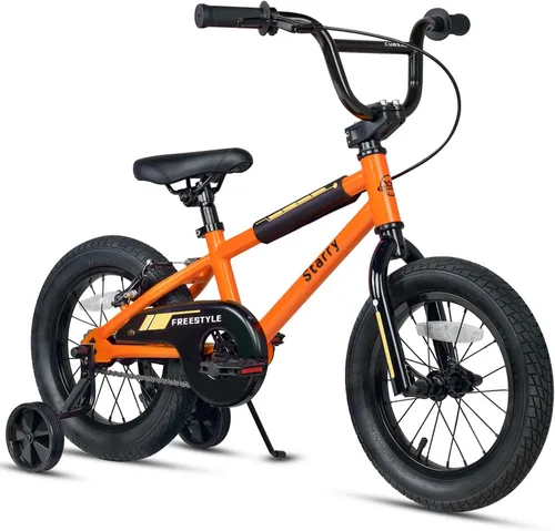 Miniatura 15 de cubsala Bicicleta para niños de 12, 14, 16, 18 pulgadas, estilo BMX, con ruedas de entrenamiento, freno para niños de 2 a 10 años, varios