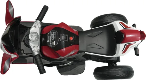 Miniatura 3 de Tamco - Motocicleta recargable, para niños de 3 a 4 años con pedal de arranque, música, luces, ruedas de iluminación (rojo)
