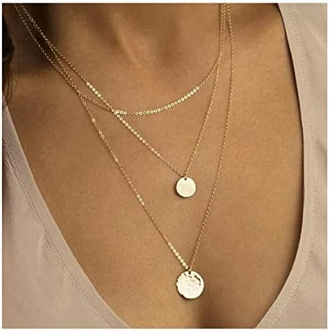 Miniatura 3 de YANCHUN - Collar con estilo de gargantilla de estrella dorada para mujer, collar de capa delicada para adolescentes y niñas, regalo ideal