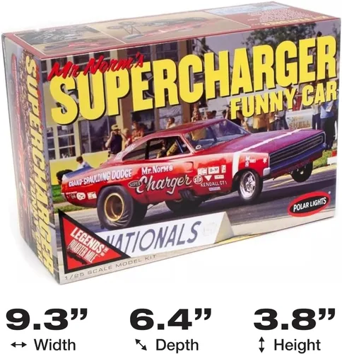 Miniatura 5 de Polar Lights Mr. Norm 1969 Dodge Charger Funny Car Kit de modelo a escala 1:25