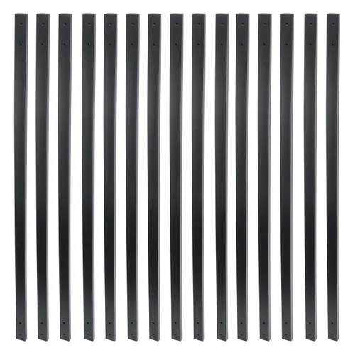 Miniatura 15 de Myard - Balaustres de aluminio de 32-1/4 pulgadas para muebles de barandilla de cubierta con tornillos para cerca de barandilla de montaje frontal
