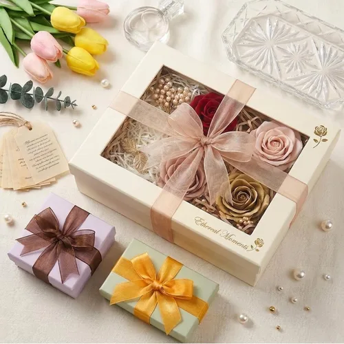 Miniatura 5 de Organza Ribbon Sheer Ribbon, 1" x 125 Yd 5 Rolls Fall for Gift Wrapping, Bouquet, Wedding, Party Decoration, Autumn