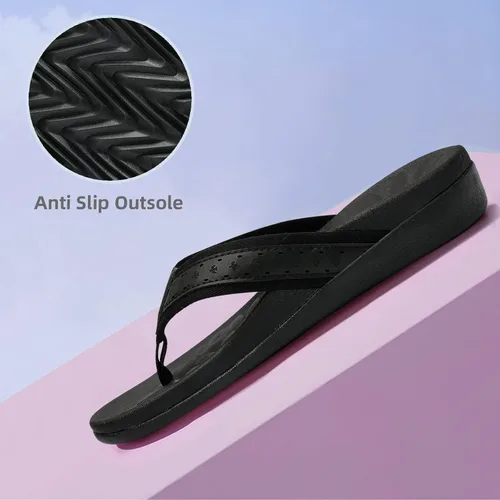 Miniatura 7 de MEGNYA Sandalias ortopédicas para mujer con soporte de arco, sandalias de verano para fascitis plantar para pies planos, cómodas pantuflas de espuma