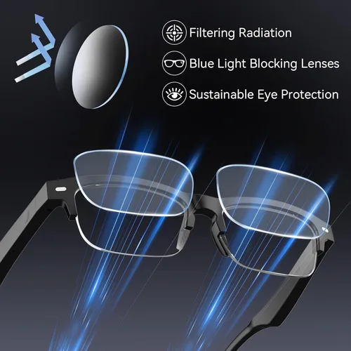 Miniatura 6 de Lentes inteligentes AI para hombres y mujeres con GPT de chat, lentes de traducción Bluetooth (más de 165 idiomas y acentos), lentes que cambian
