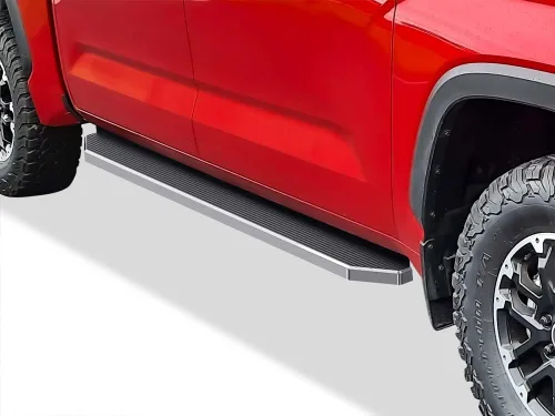 Miniatura 11 de APS Estribos 5 pulgadas Negro Mate Compatibles con Toyota Tundra 2022-2026 CrewMax Acero Inoxidable (Barras Nerf Pasos Laterales Estribos Laterales)