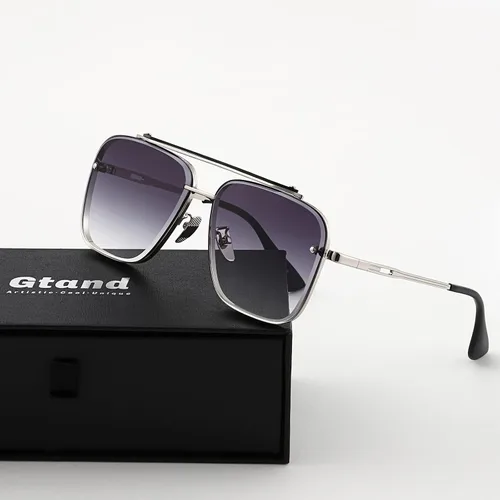 Miniatura 4 de Gtand Gafas de sol cuadradas de moda de moda para mujeres y hombres, gafas de sol de metal vintage