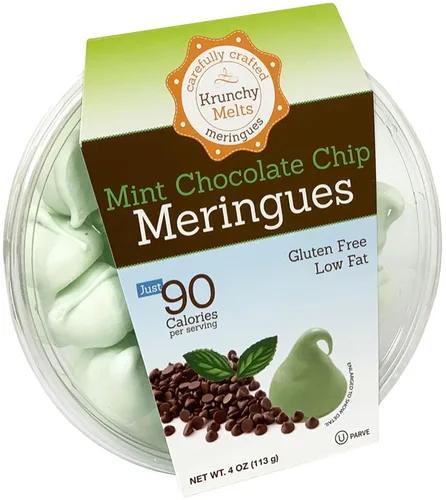 Miniatura 16 de Krunchy Melts Galletas originales de merengue Sabor vainilla de Halloween Solo 90 calorías por porción Sin grasa, sin gluten, sin lácteos