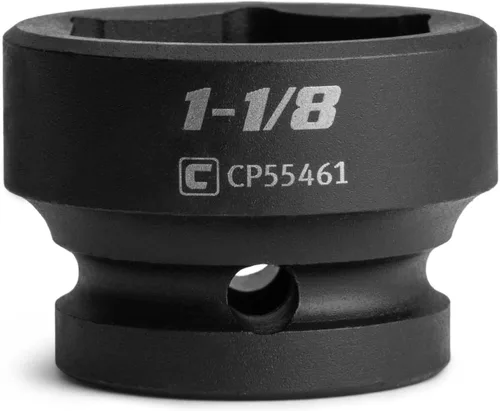 Miniatura 9 de Capri Tools Dado de impacto corto de 1 pulgada, transmisión de 1/2 pulgada, 6 puntos, SAE