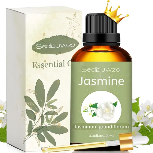 Miniatura 24 de Sedbuwza Aceite esencial de jazmín, aceite de fragancia de jazmín orgánico puro para difusor, humidificador, jabón, vela, perfume