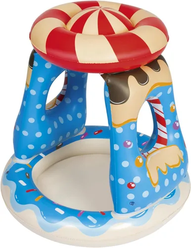 Bestway: H2OGO! Candyville Playtime Pool - Mini piscina inflable de 36 x 36 pulgadas, protección UV, diseño inspirado en caramelos, niños pequeños y