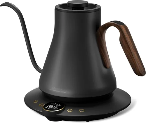 Miniatura 11 de INTASTING - Hervidor eléctrico de cuello de cisne, control de temperatura ±1℉, interior de acero inoxidable, calentamiento rápido, para café por