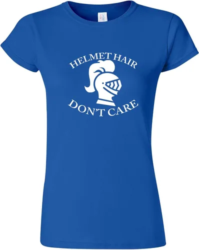 Miniatura 6 de Knight Helmet Hair Don't Care Camiseta de mujer para The Dane in Shining Armor