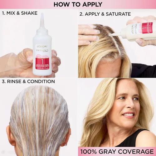 Miniatura 6 de L'Oreal Paris Excellence Crème - Tinte permanente para el cabello, color de cabello de triple cuidado, complejo Pro-Keratine para una cobertura